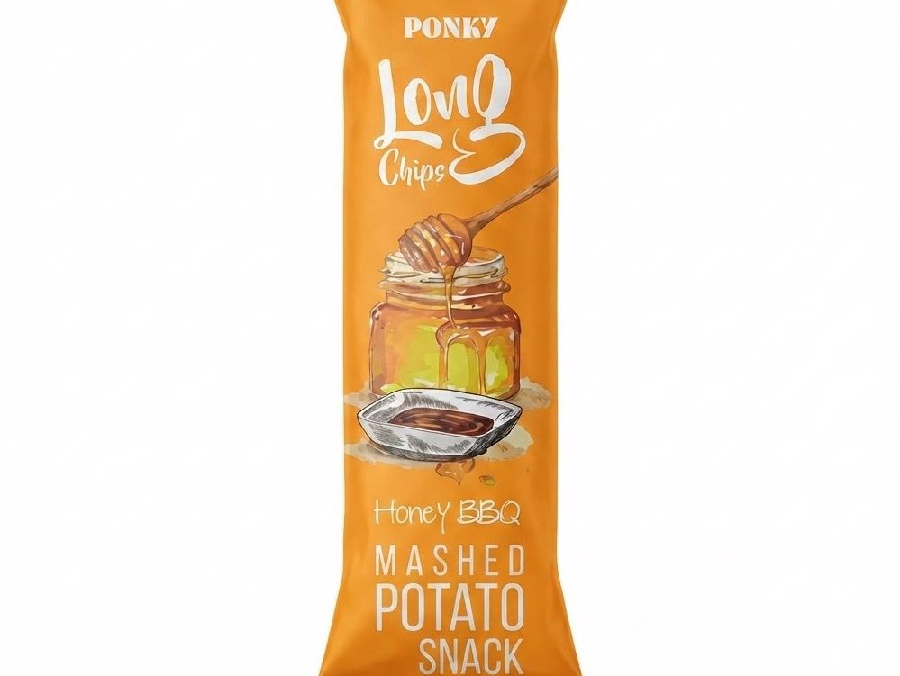 Ponky Long Chips Honey BBQ Flavor