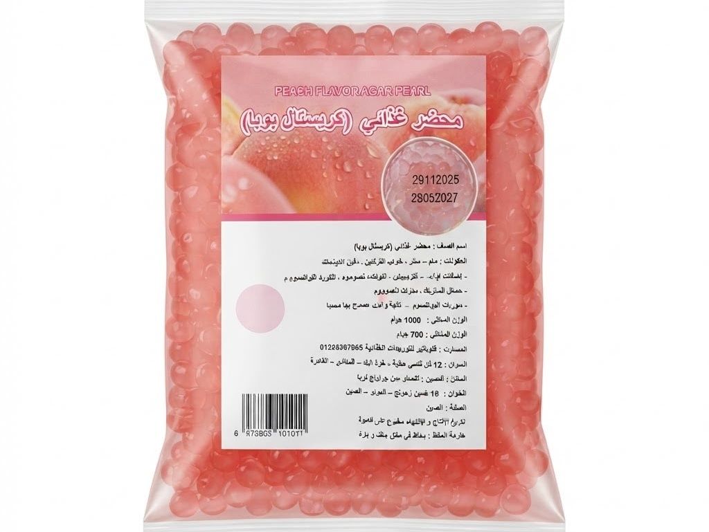 Crystal Boba Peach taste Food Preparation 1000g