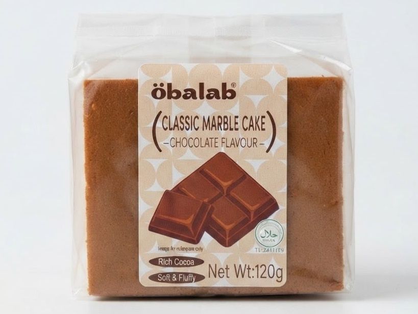 Oplab Classic Chocolate Marble Cake 120g