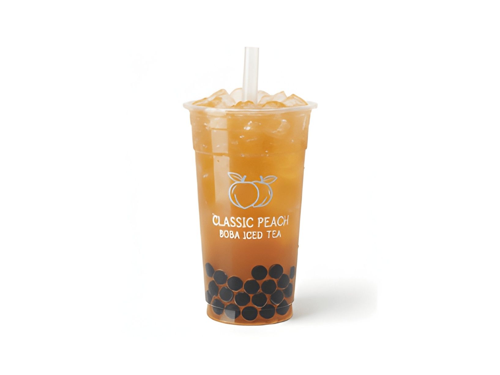 Classic Peach Boba Iced Tea