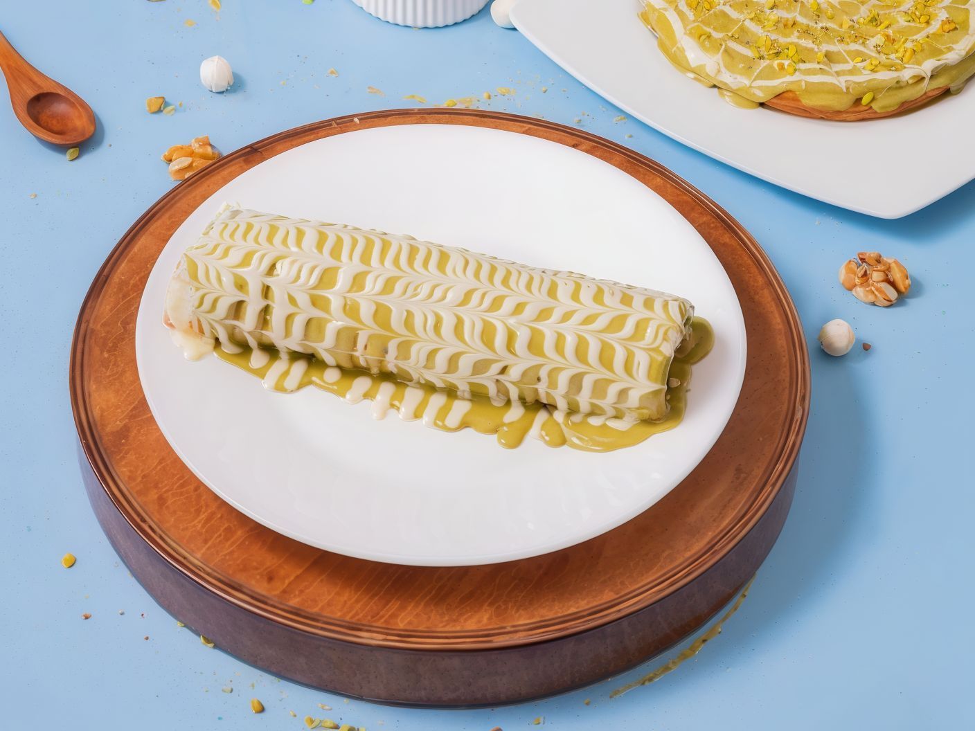 Pistachio Crepe Roll