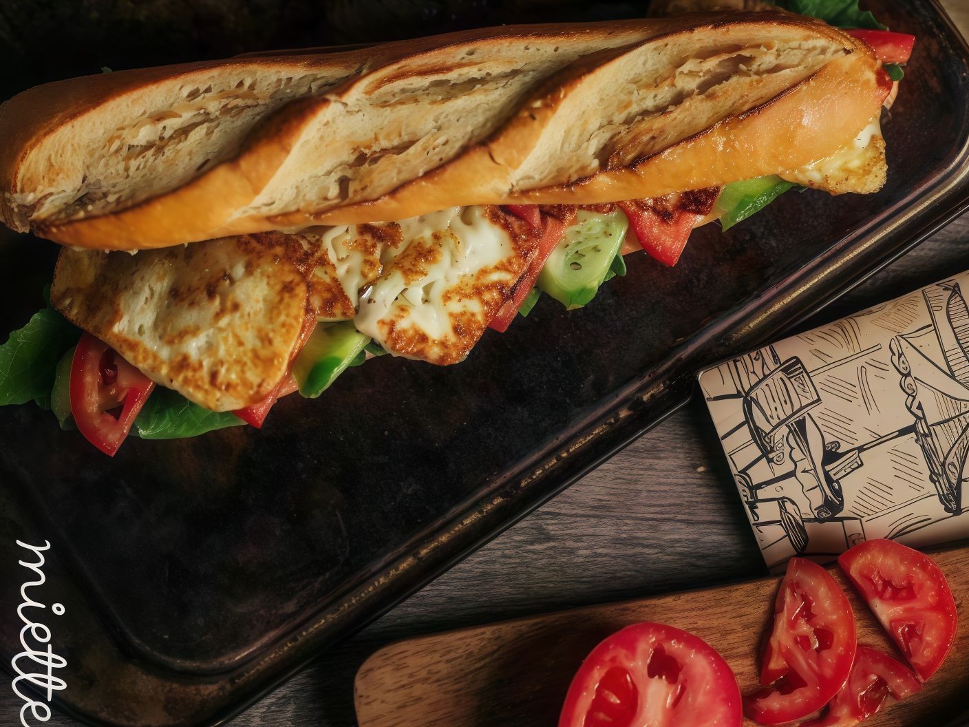 Grilled Halloumi Sandwich