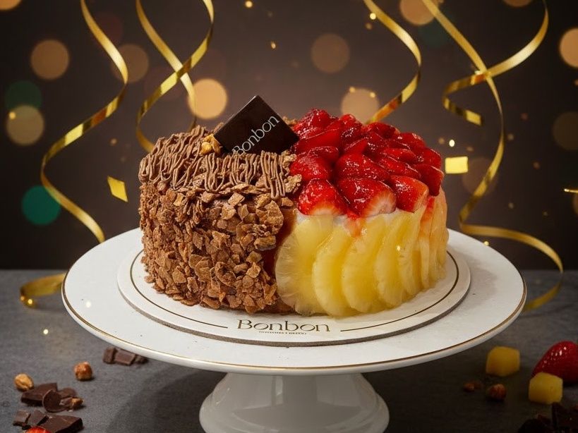 Futin and Strawberry Cake