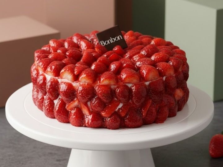 Strawberry Torte Size 22 CM