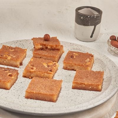 Hazelnut Basbousa