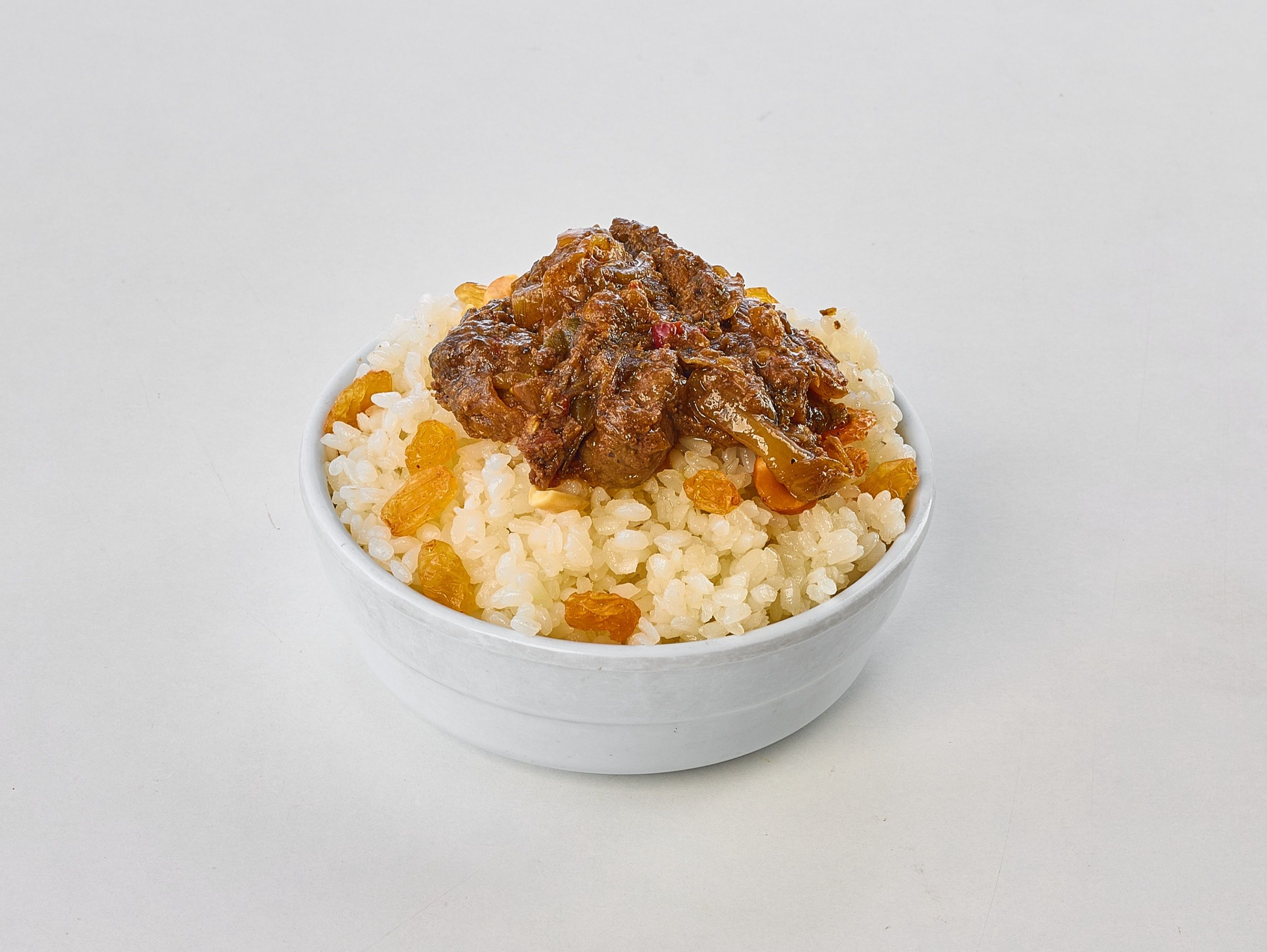 White Rice with Nut Mixture