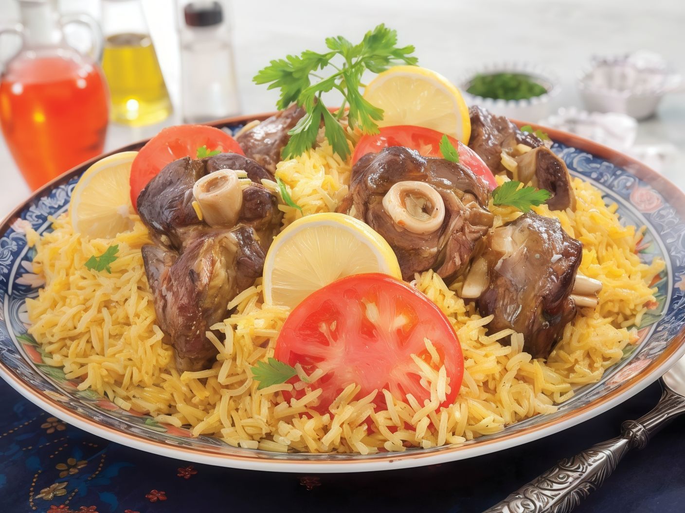 Lamb Machboos Platter