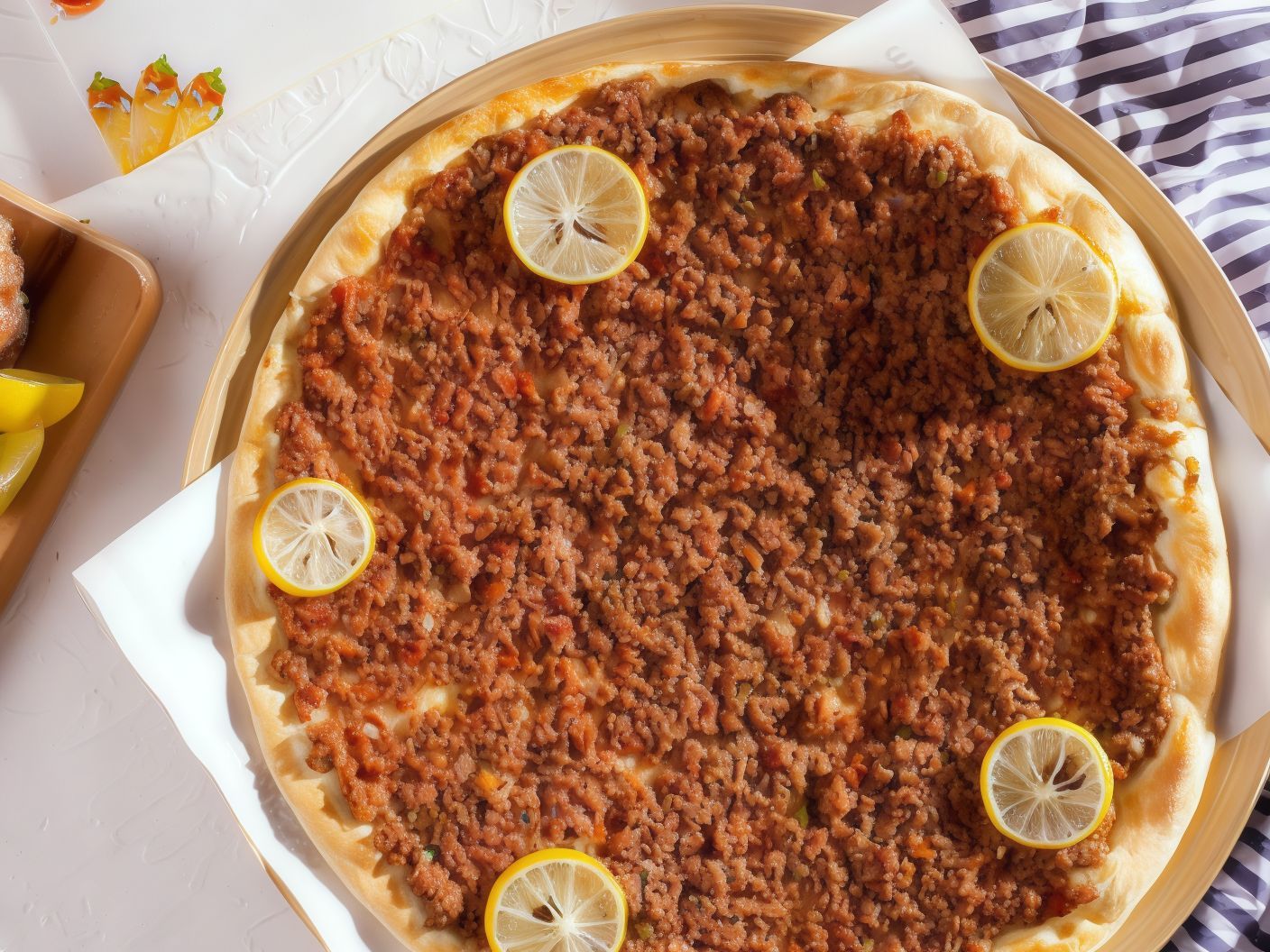 Manousheh with Meat