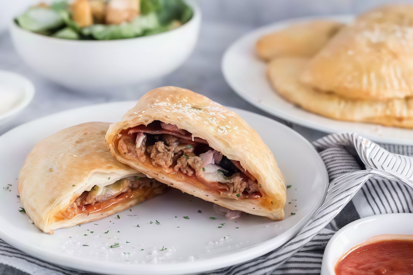 Meat calzone