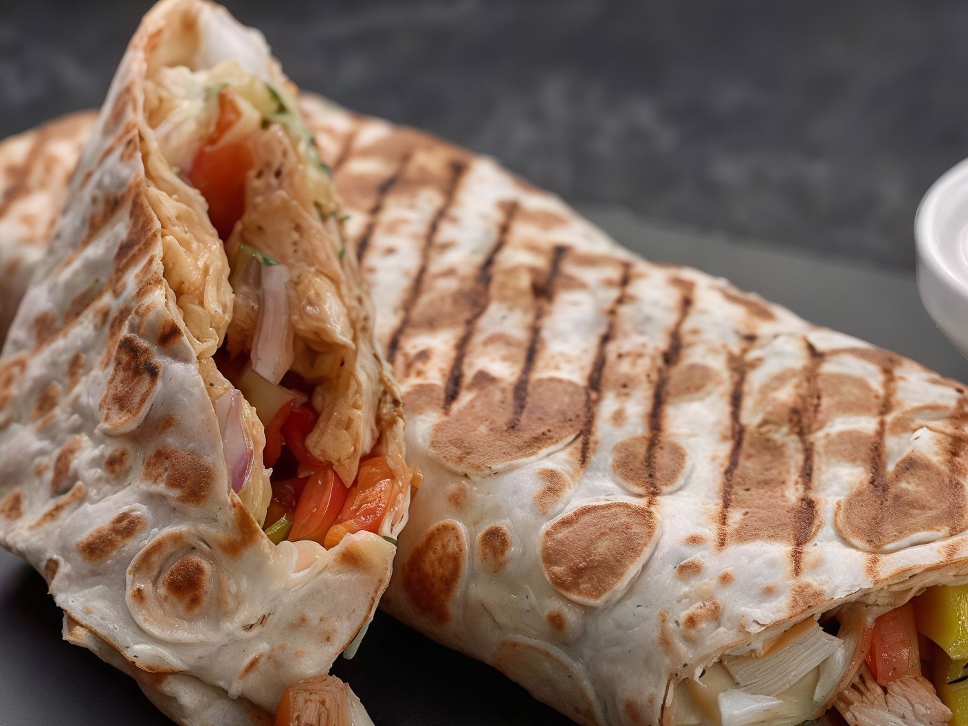 Egyptian Shawarma Tortilla Sandwich