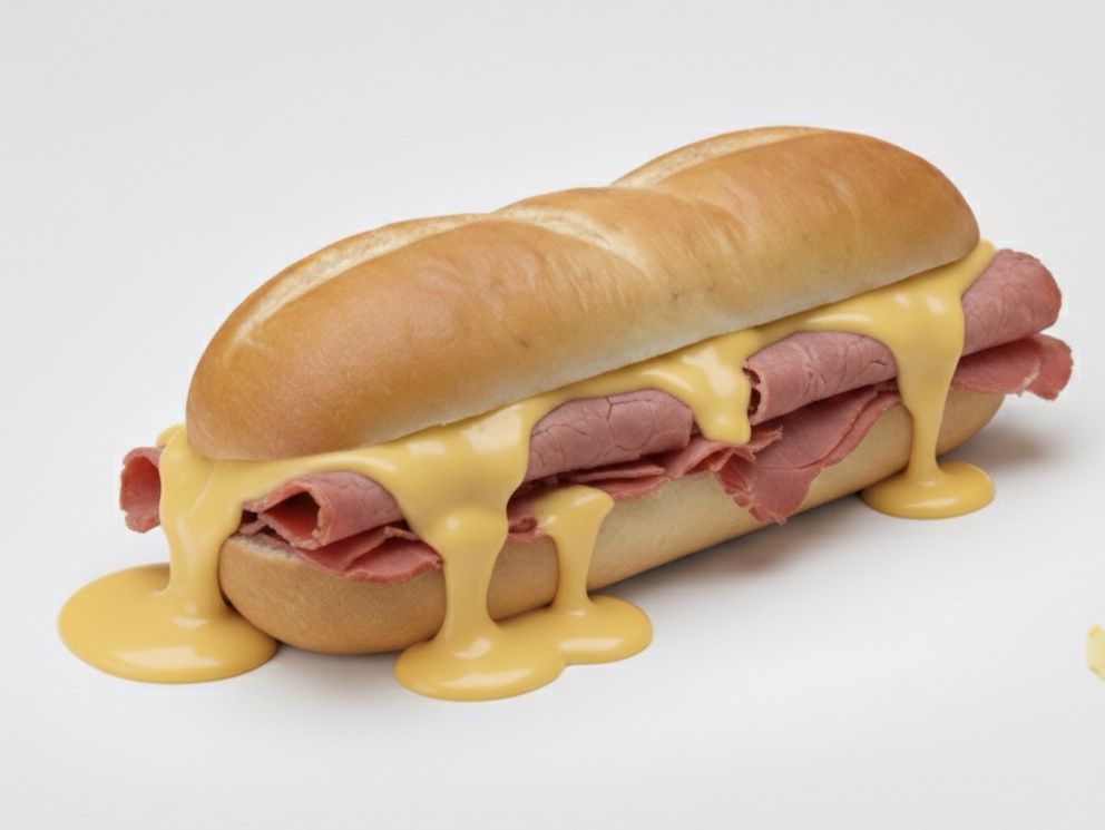 Melted Beef Bacon Sandwich
