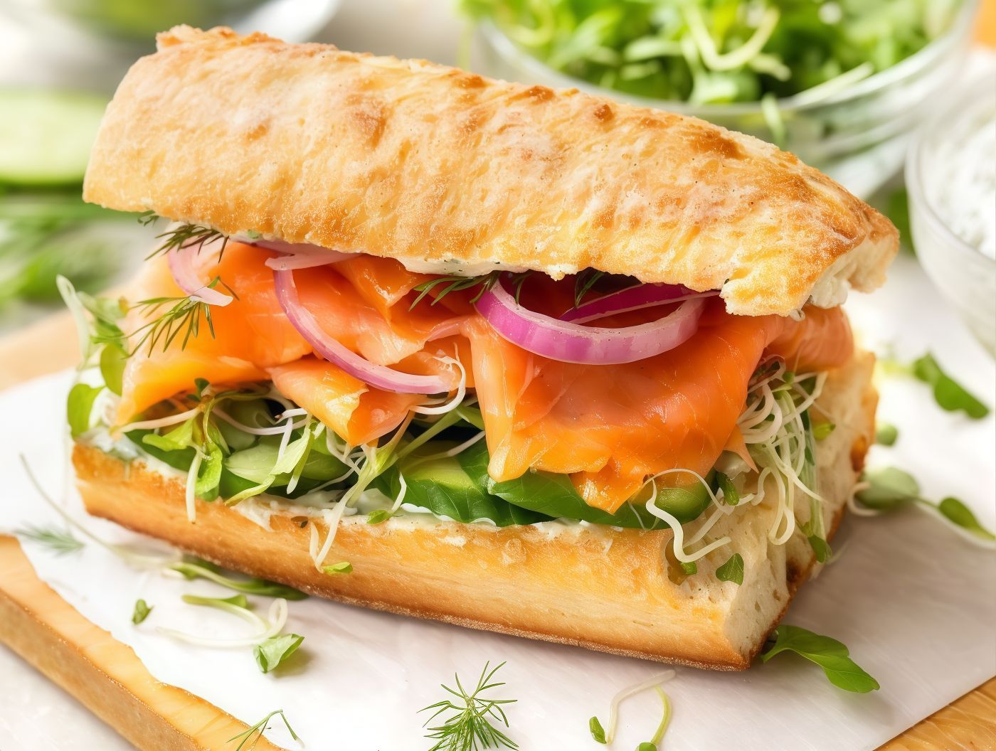 Smoked Salmon Panini