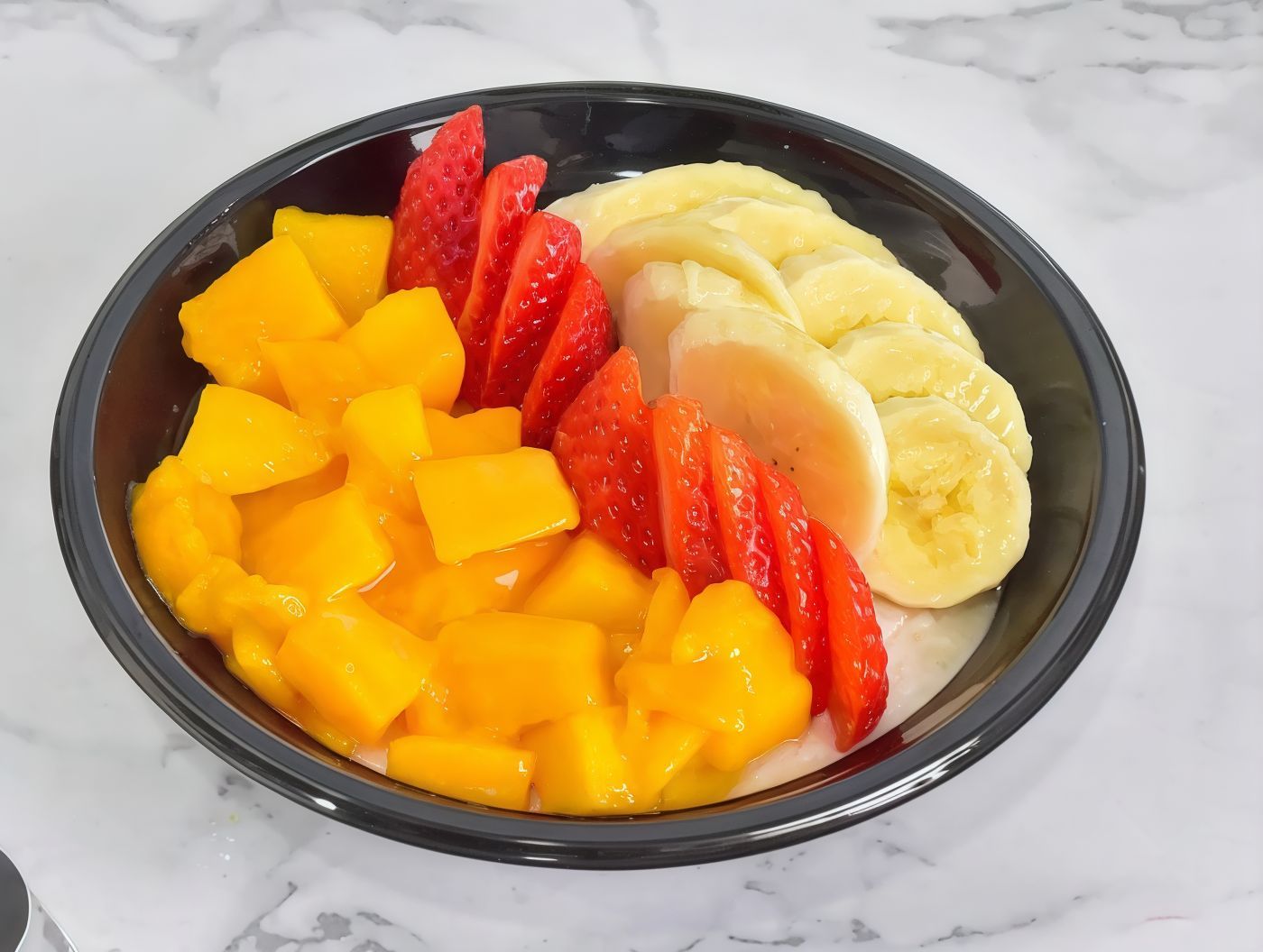 Rice pudding with fruits