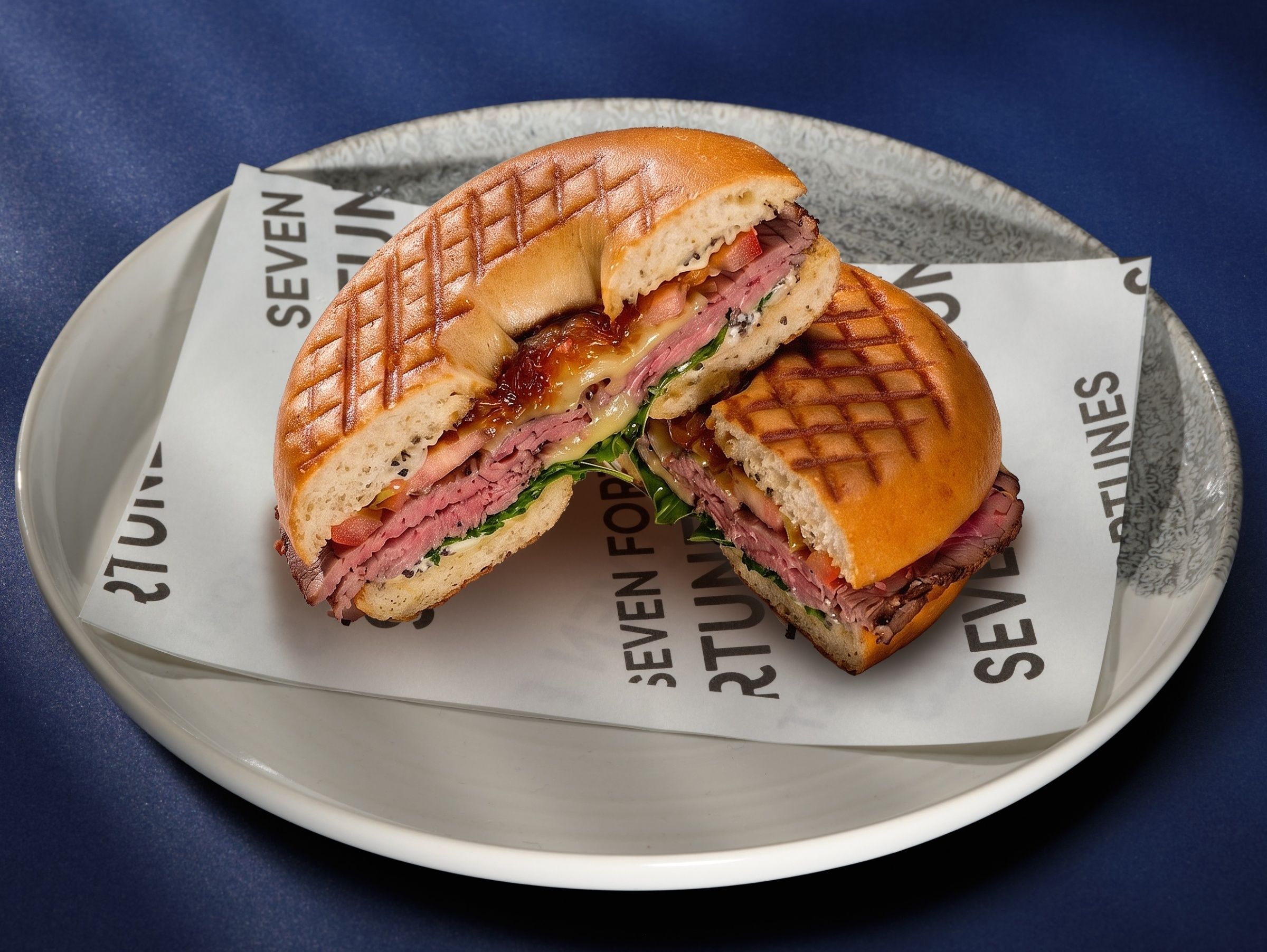 Roast Beef & Truffle Bagel