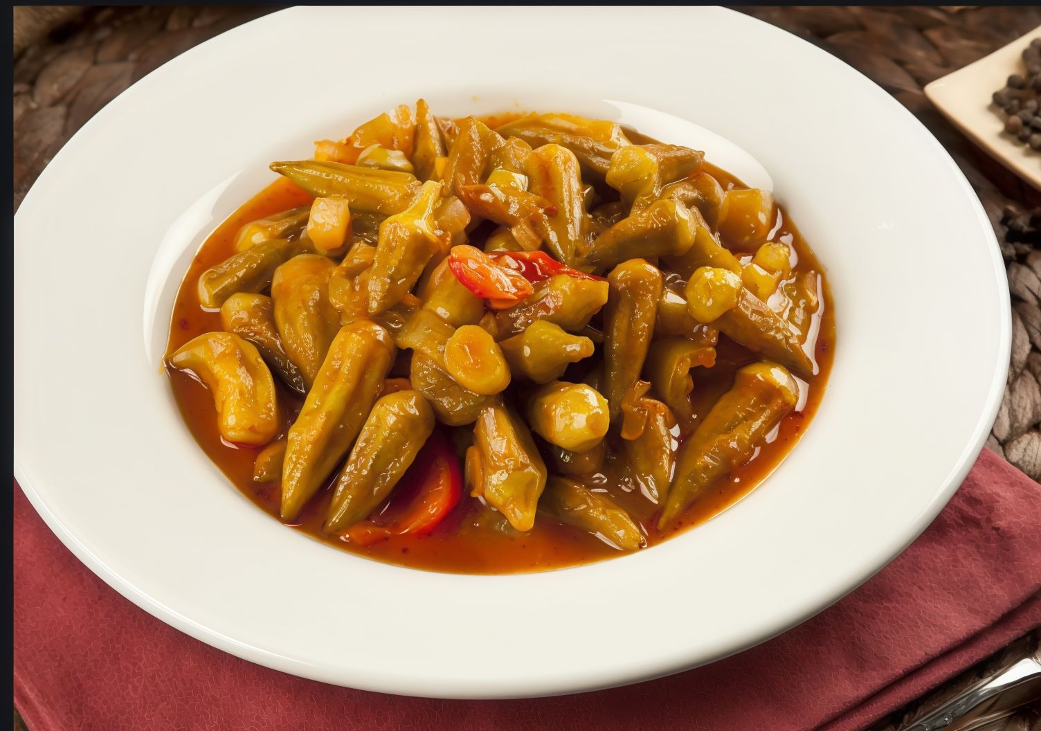 Plain Okra Platter