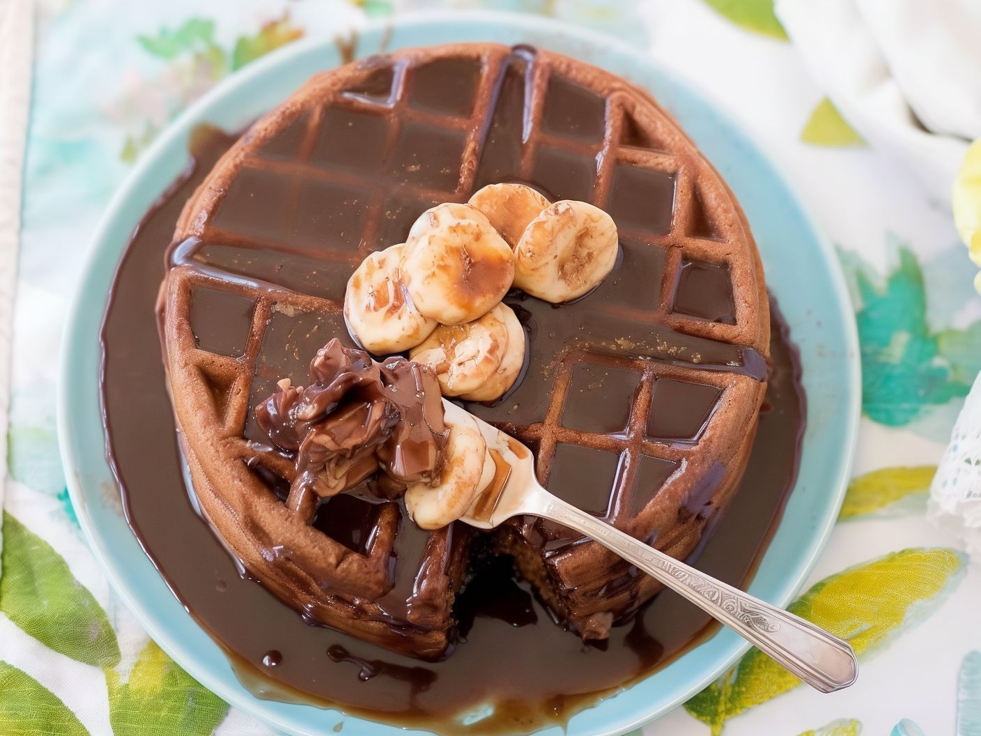 Nutella Chocolate Waffle Torte
