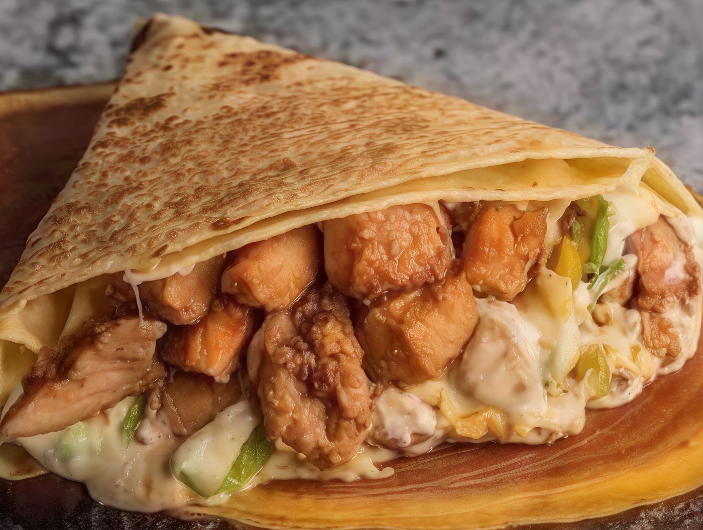 Chicken Shawarma Crepe