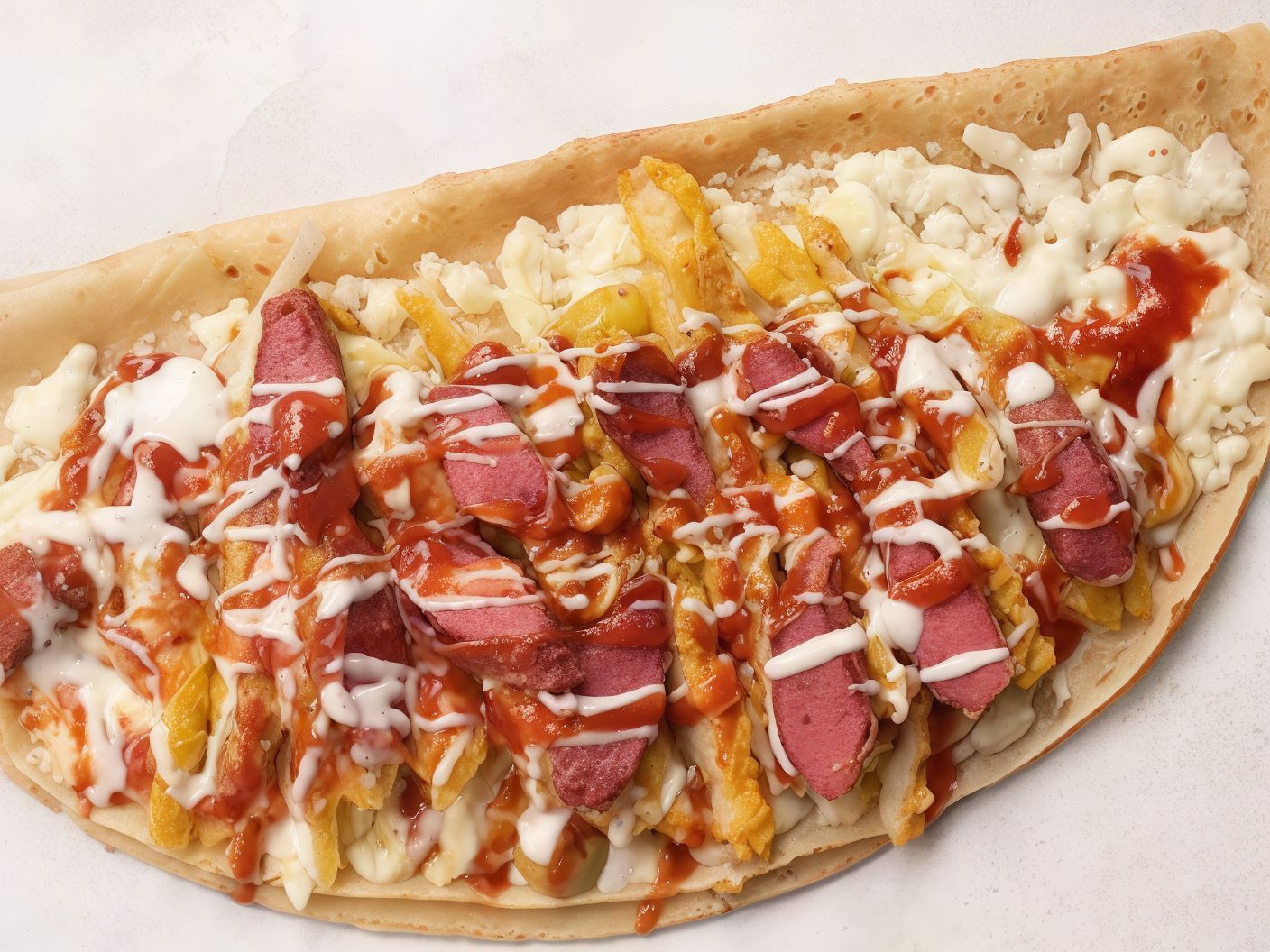 Crepe Mix Panini and Sausage