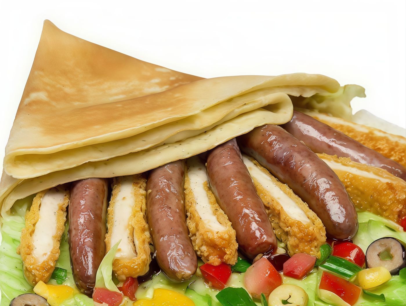 Crepe Mix Panih and Sausage