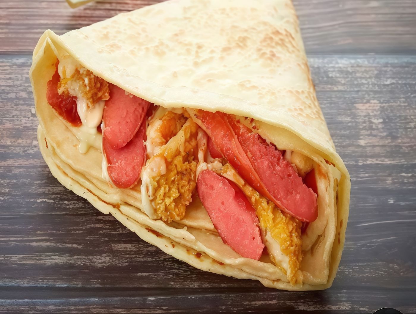 Crepe Mix Crispy and Sausage