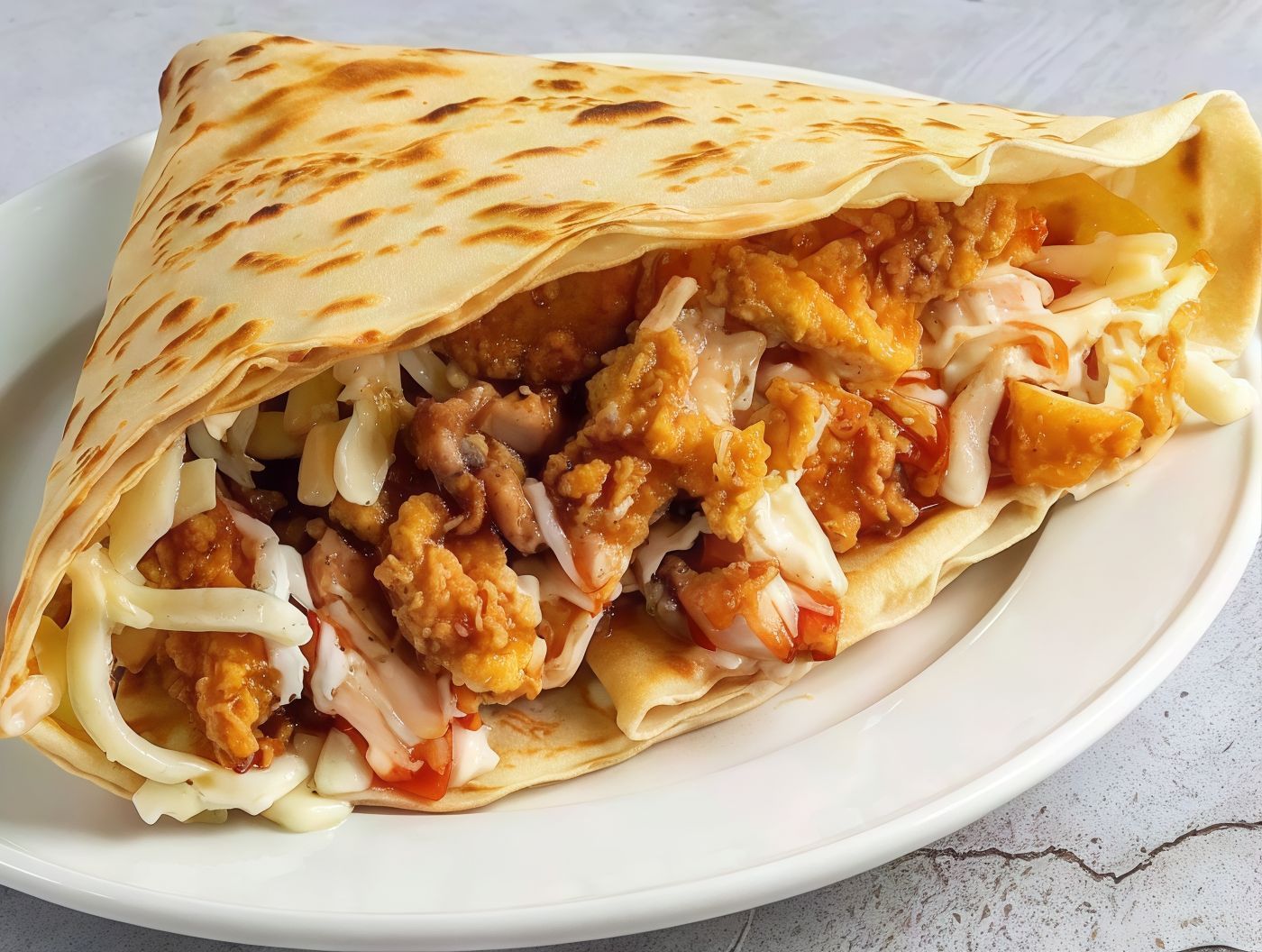 Mix Shish And Strips Crepe