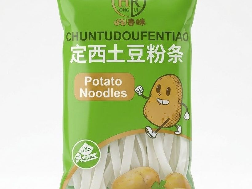 Wide potato noodles