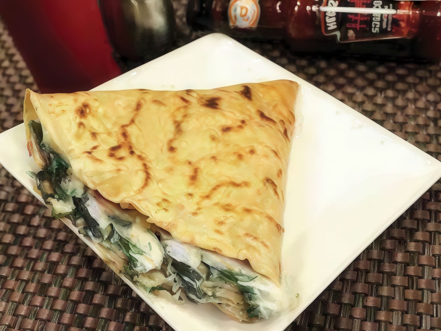 Mixed cheese crepe