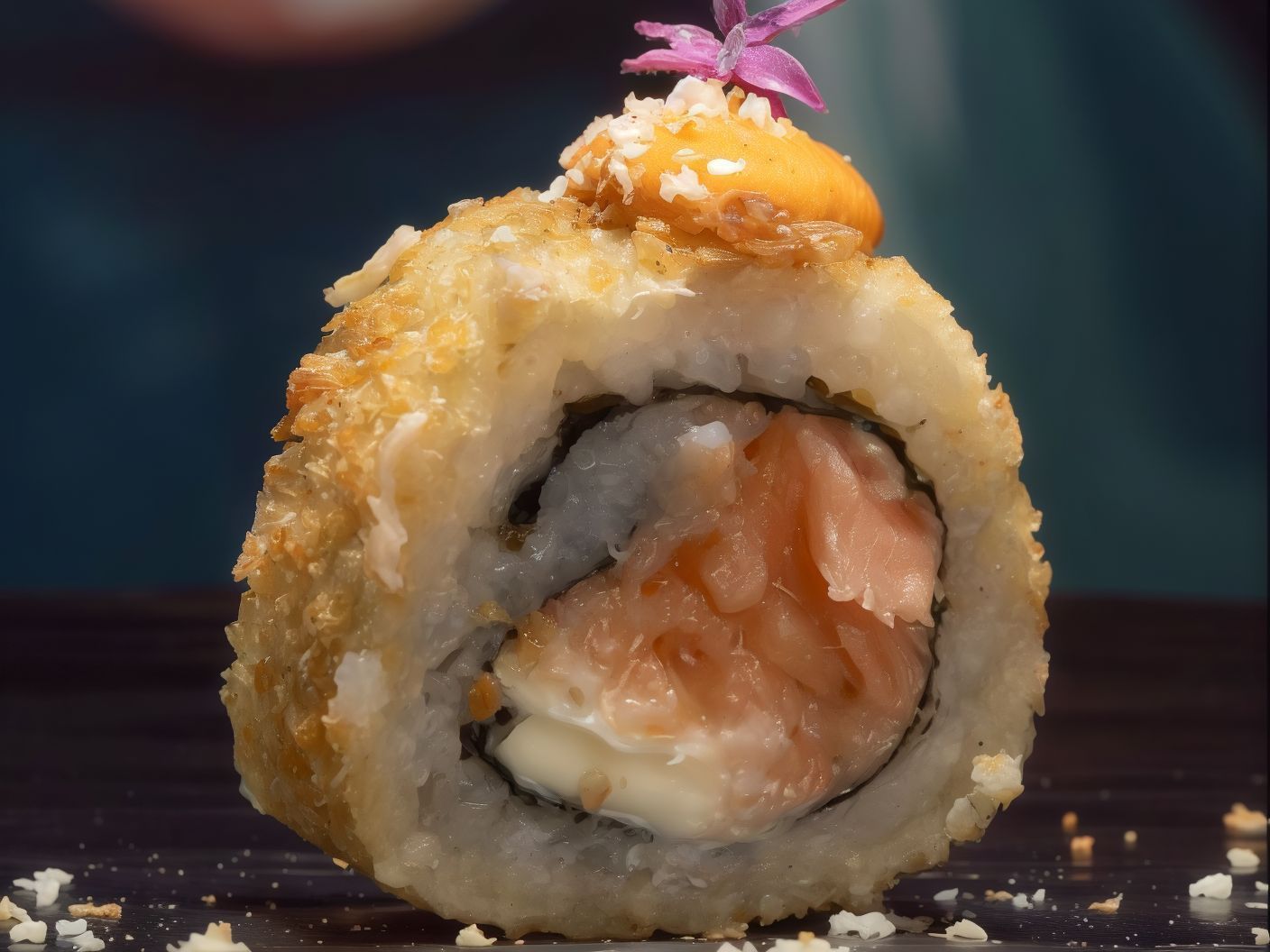 Fried Crunchy Salmon