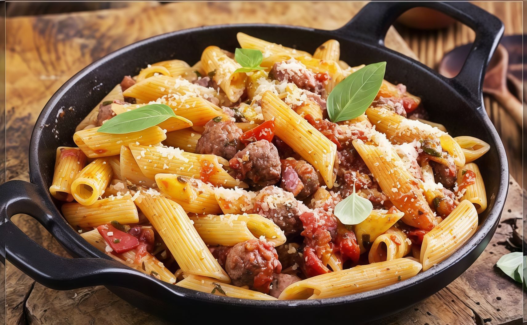 Mix Meat Penne Pasta