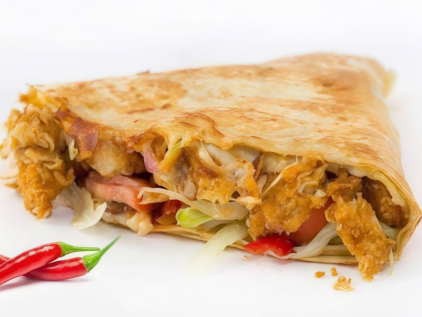 Strips On Hot Dog Crepe