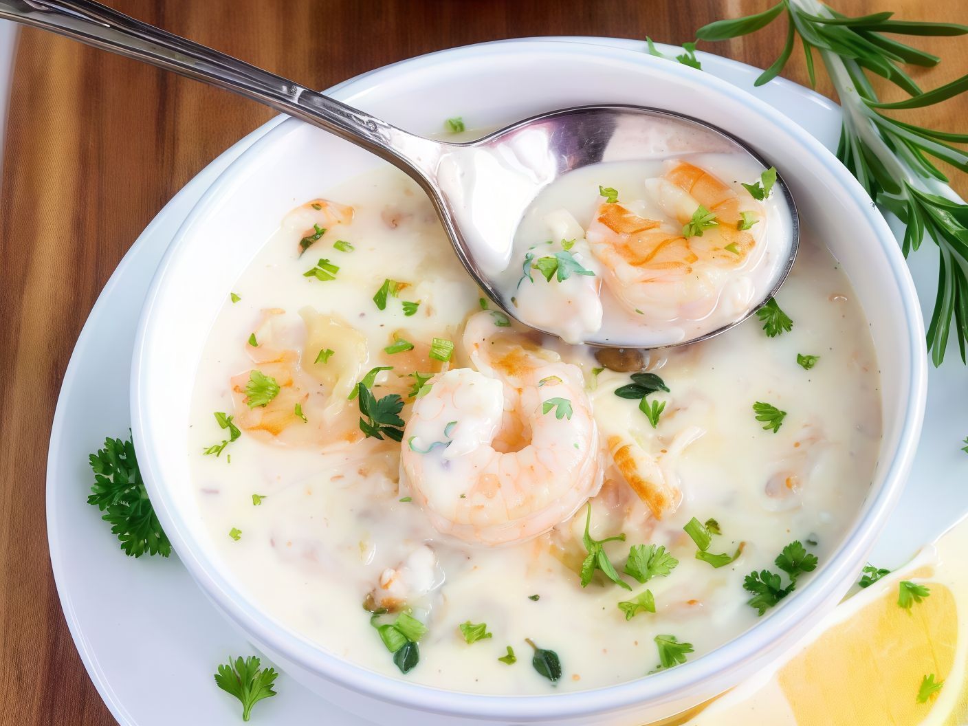 Shrimp Soup With Cream