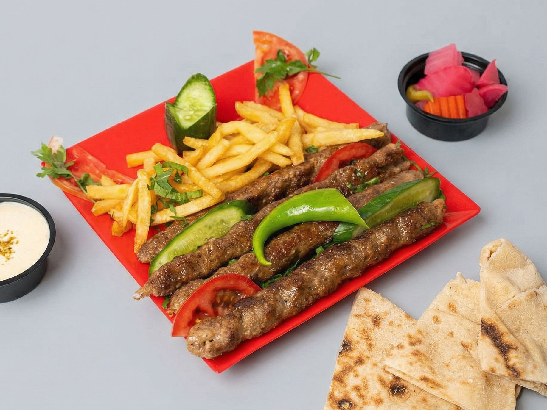 Order Grilled Kofta With Potatoes