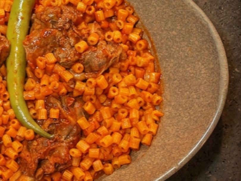 Mbakbaka Pasta with Sausage
