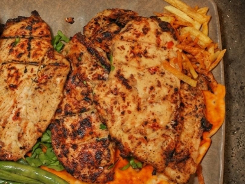 Grilled chicken breasts