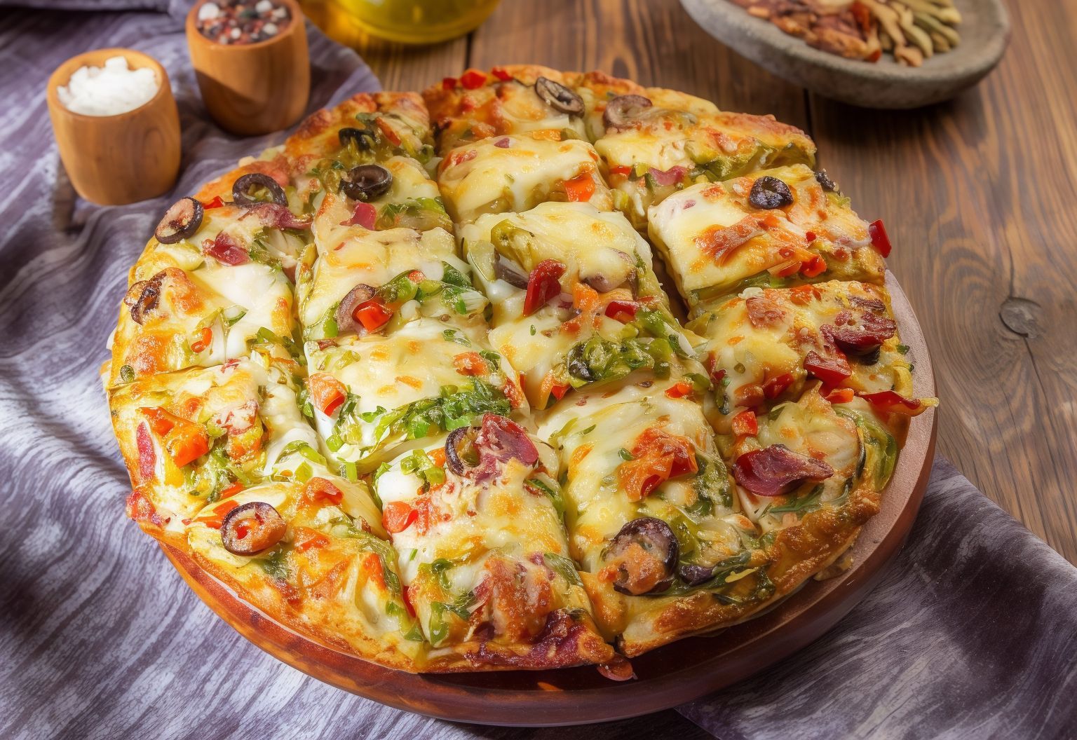 Mix Chicken Pizza Oriental