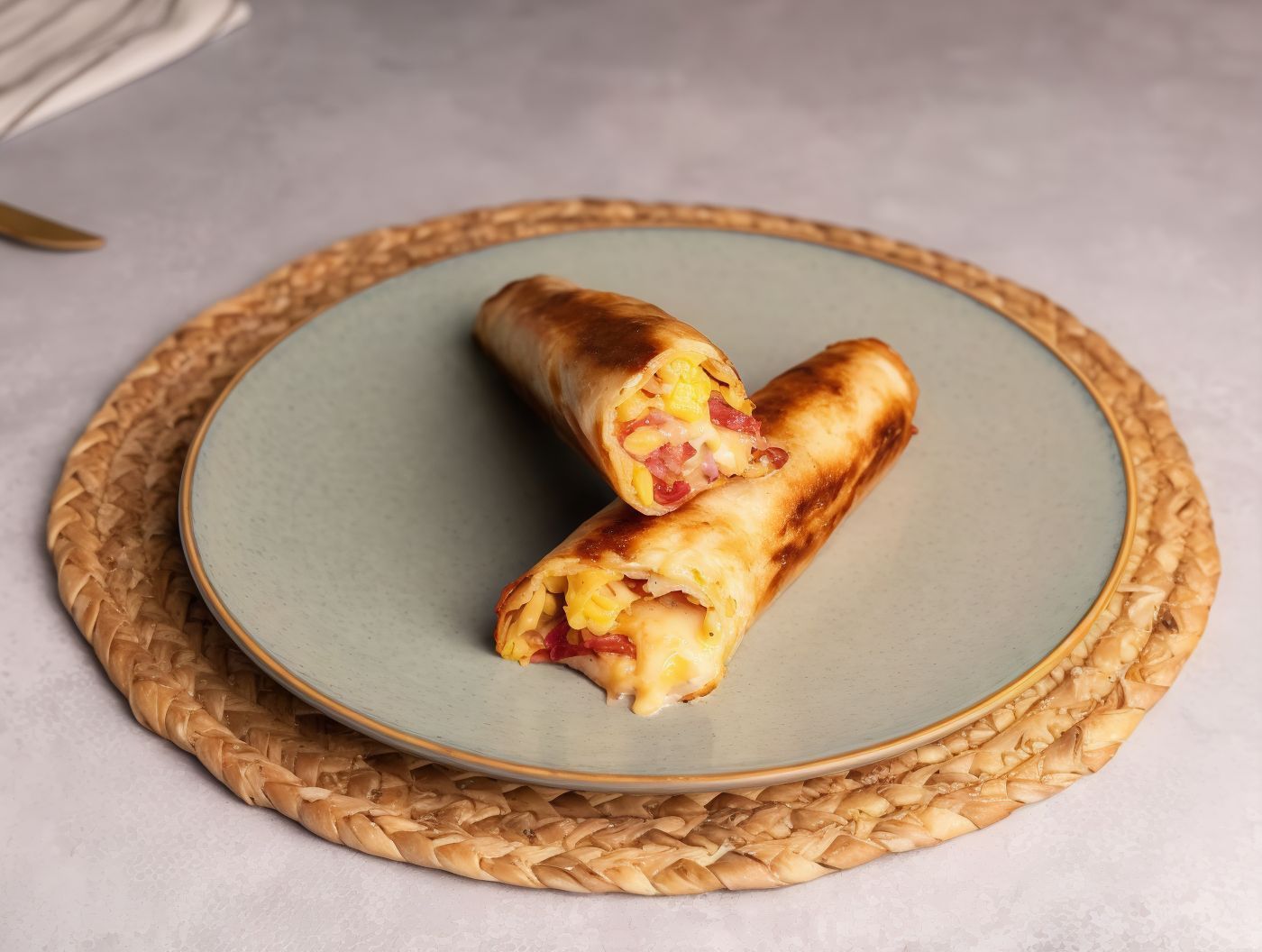 Eggs Pastrami Roll