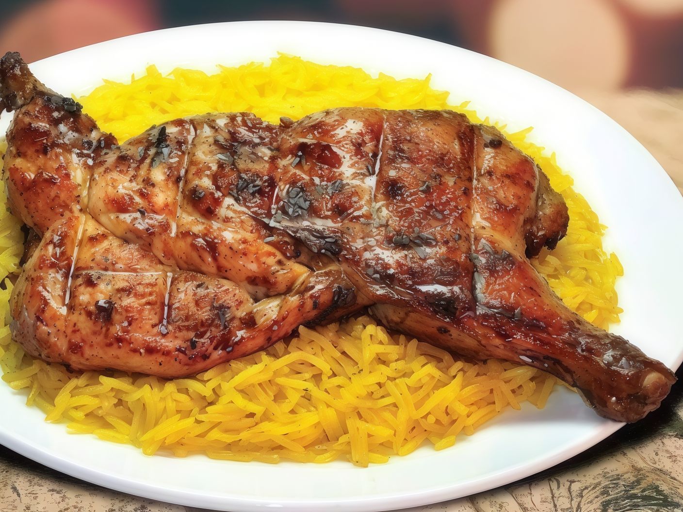 1/2 Charcoal grilled chicken