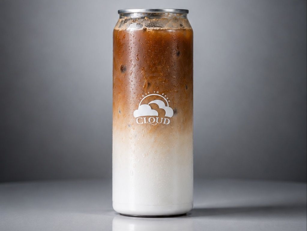 Iced salted caramel latte