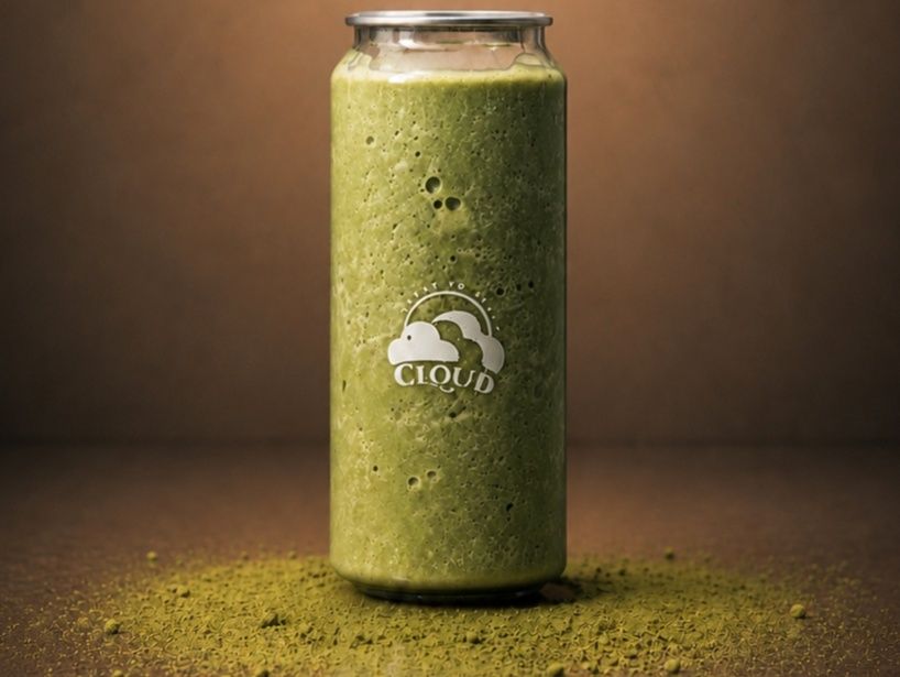 Iced salted caramel matcha