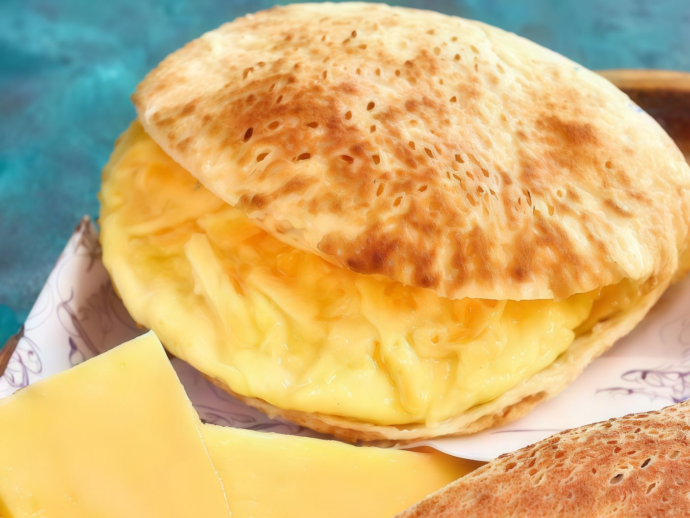 Omelette Egg With Roumi Cheese Sandwich