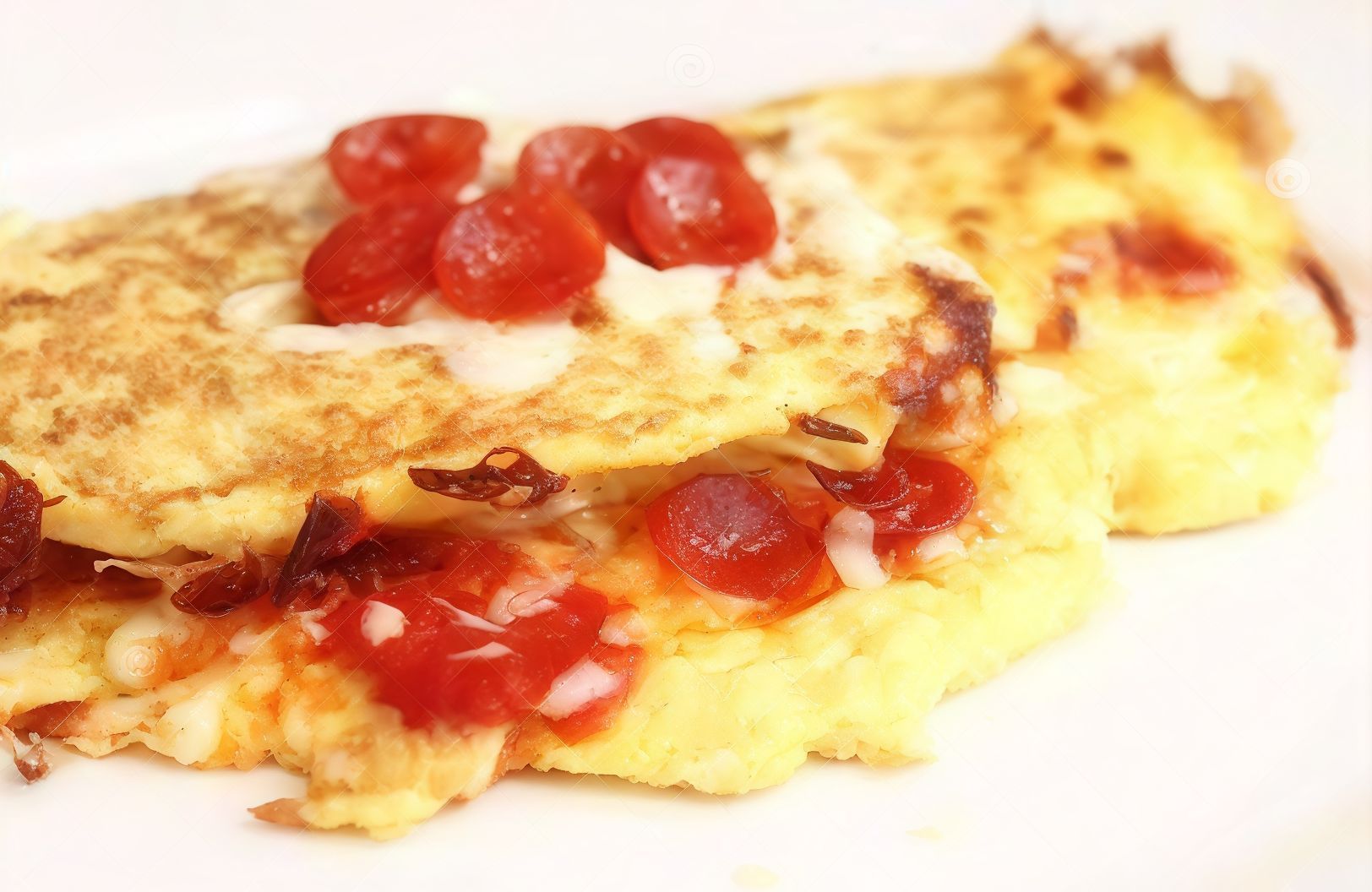 Pizza Omelette Egg Sandwich