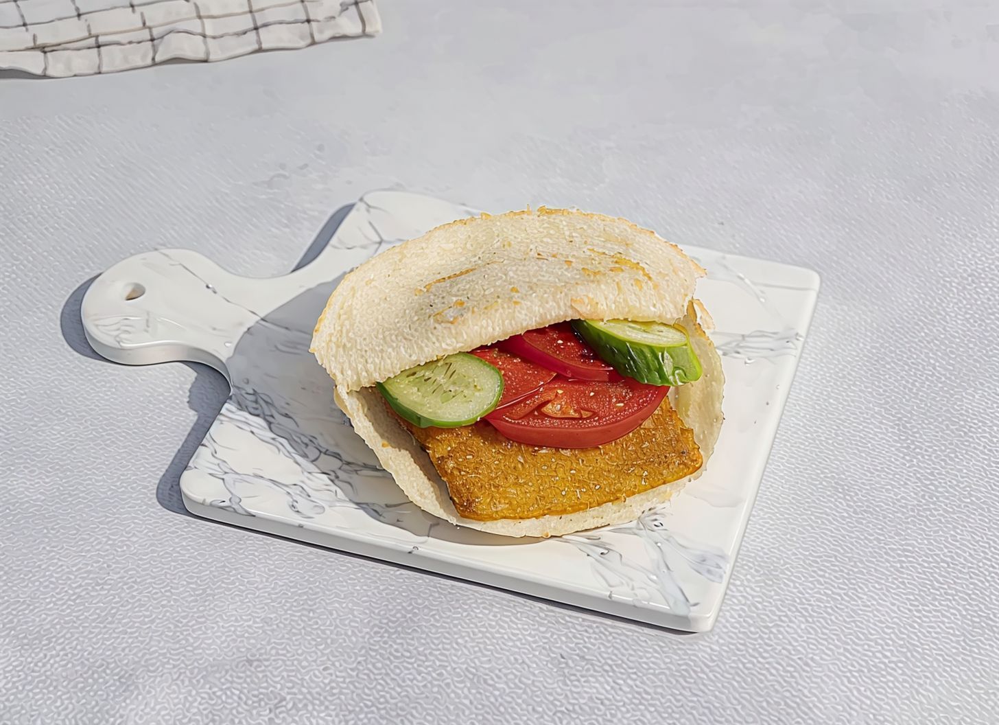 Fried Roumi Cheese Sandwich