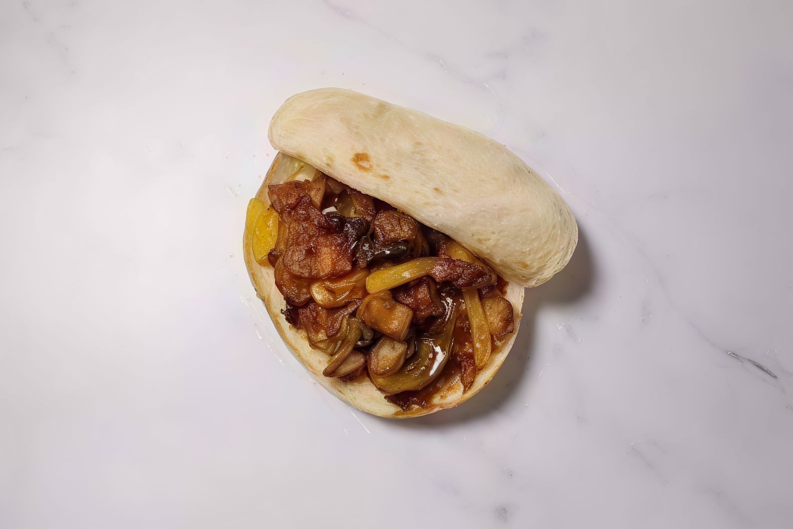 Potato Fingers With Mousakaa Sandwich