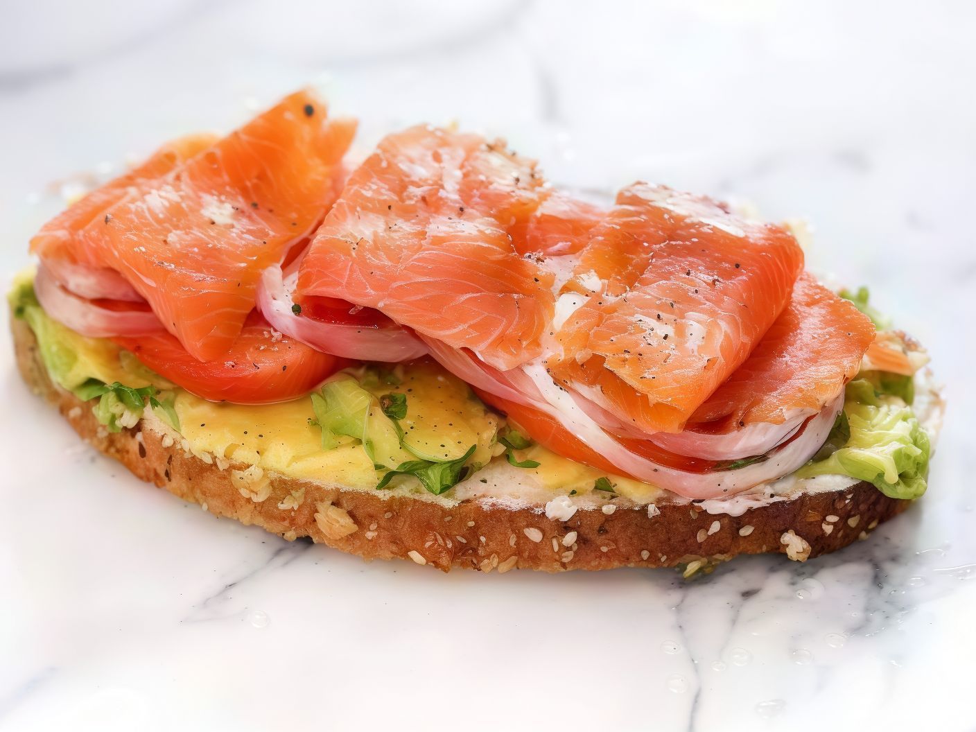 Salmon Toast.