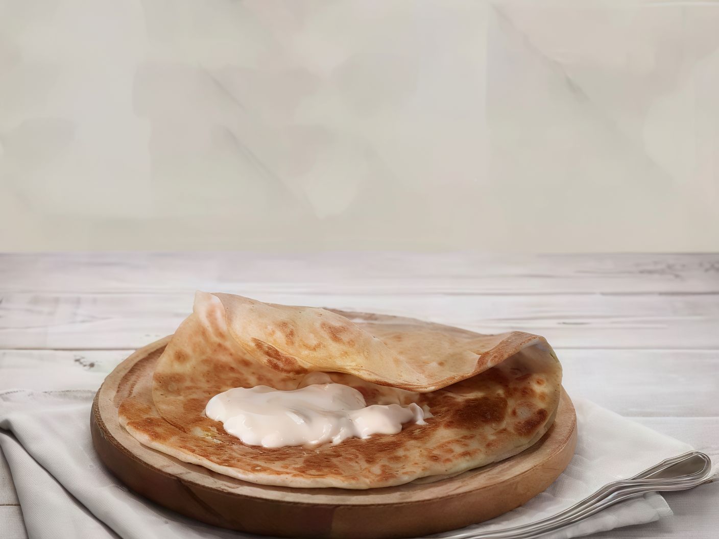 Chapati With Cheddar Cheese