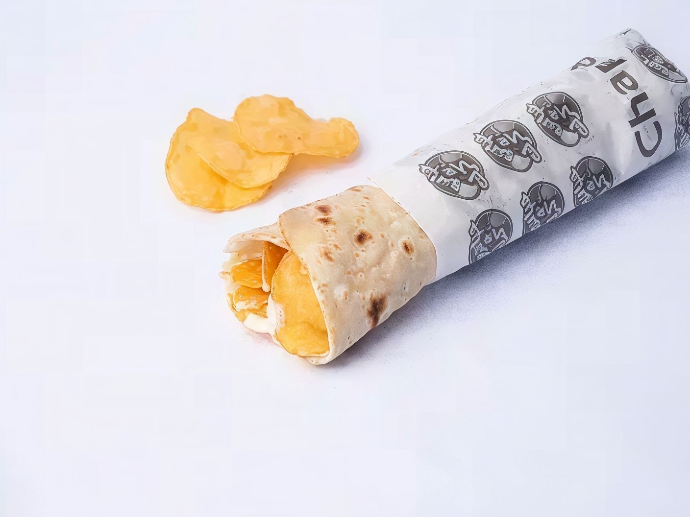 Chapati Potato With Ketchup And Mayonnaise
