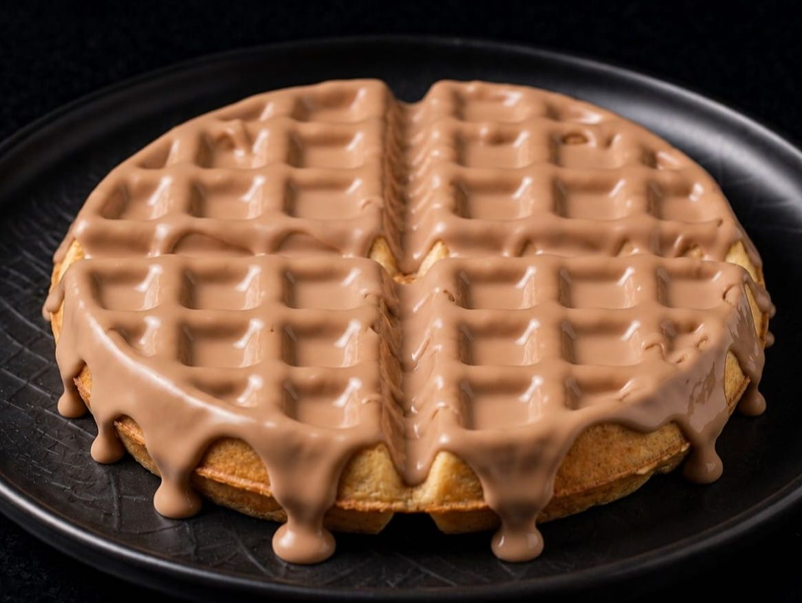 Waffle With Kinder Sauce