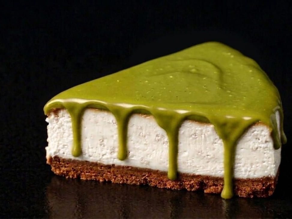 Pistachio Cheesecake Slice