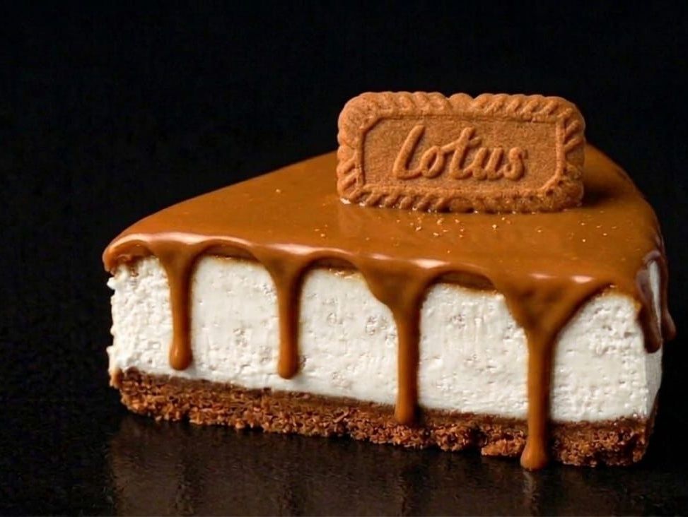 Lotus Cheesecake Slice