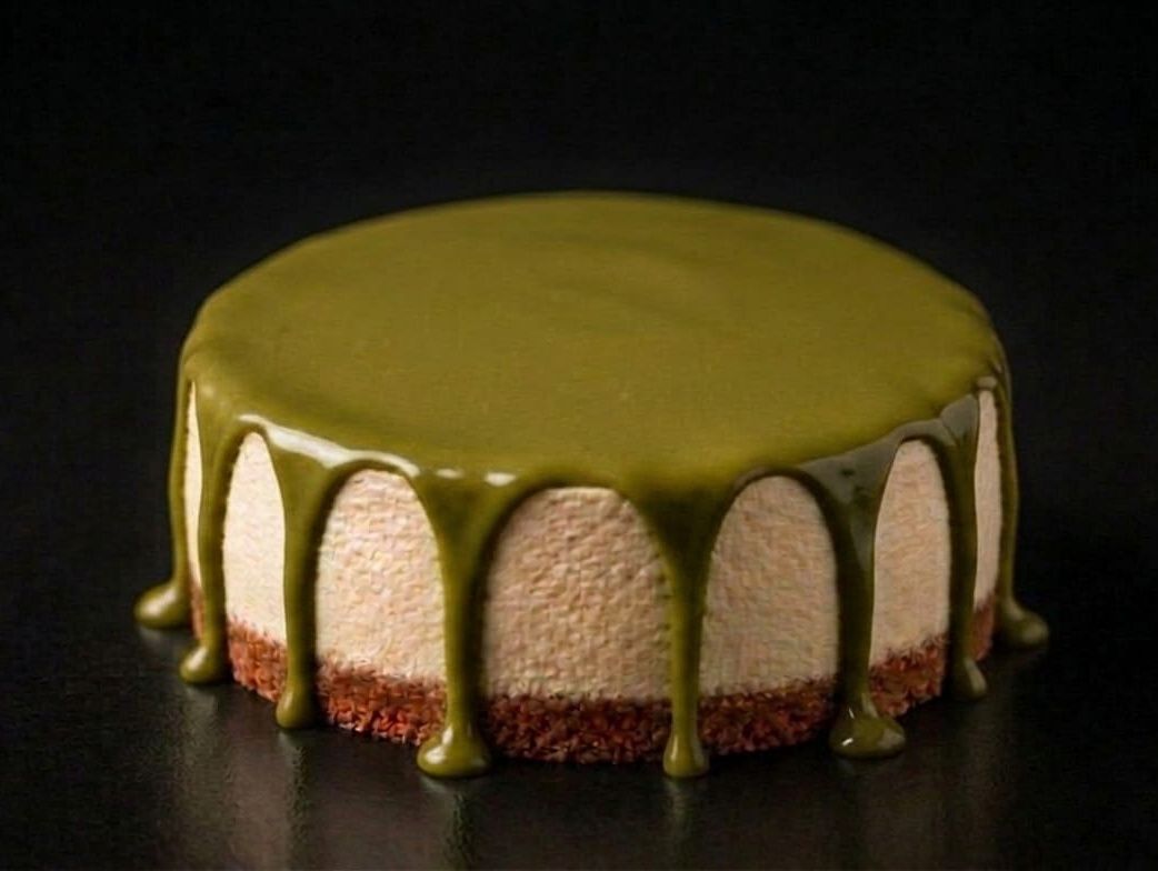 Pistachio Round Cheesecake